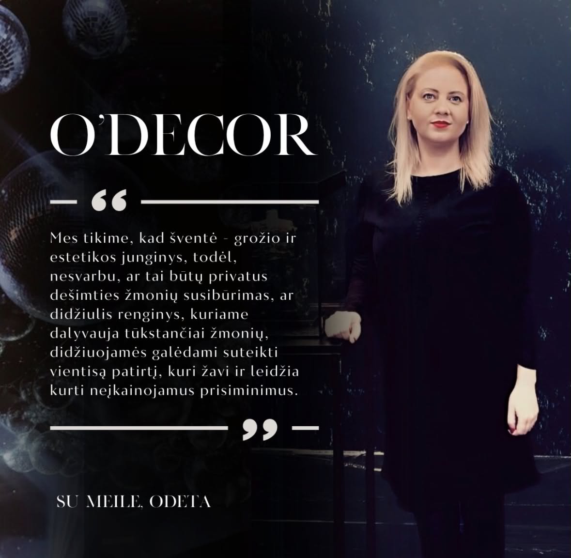 Odeta – O'Decor kūrėja